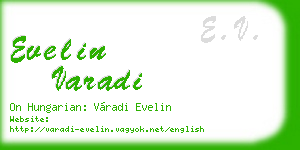 evelin varadi business card