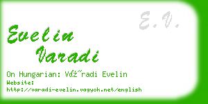 evelin varadi business card
